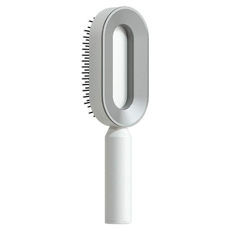 Brosse Auto-Nettoyante Femme Massage Cuir Chevelu & Anti-Statique
