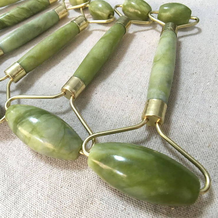 Rouleau de jade double tête Massage visage et soin de la peau