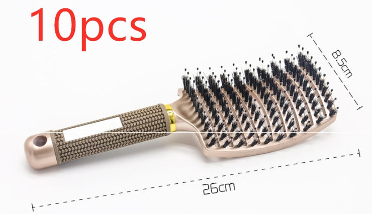 Brosse Démêlante Anti-Nœuds Massage Cuir Chevelu & Brillance
