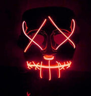 Masque LED lumineux intégral Spécial Halloween et fêtes