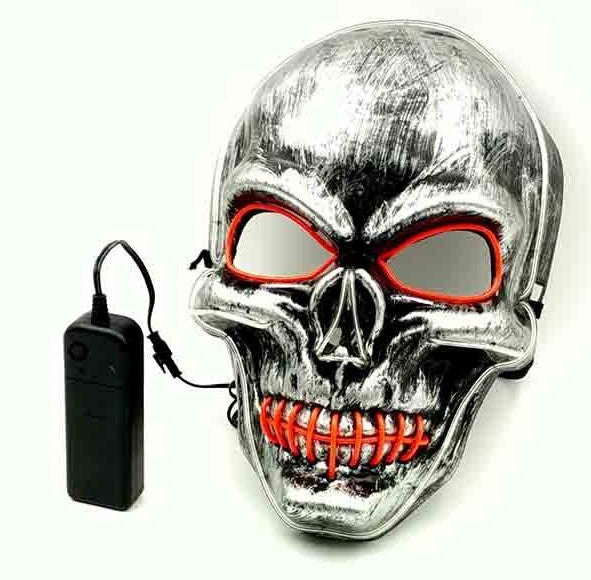 Masque LED lumineux intégral Spécial Halloween et fêtes