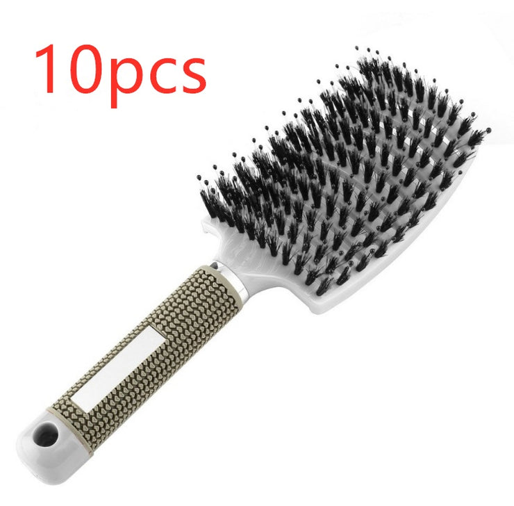 Brosse Démêlante Anti-Nœuds Massage Cuir Chevelu & Brillance