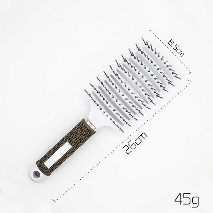 Brosse Démêlante Anti-Nœuds Massage Cuir Chevelu & Brillance