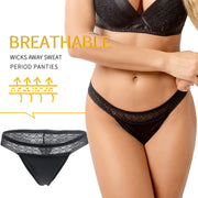 Culotte menstruelle en dentelle à 4 couches Ultra-absorbante et anti-fuites