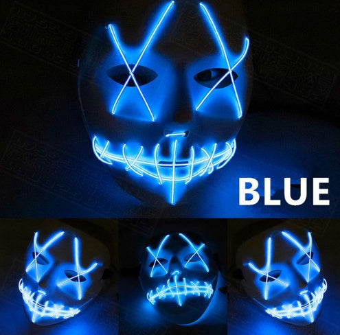 Masque LED lumineux intégral Spécial Halloween et fêtes