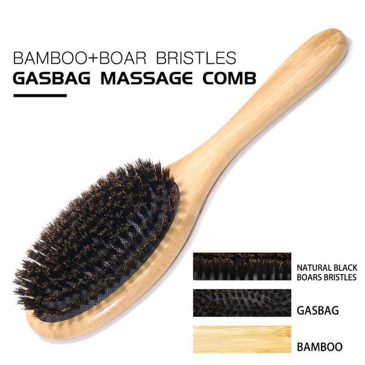 Brosse en poils de sanglier Soin et coiffage naturel des cheveux