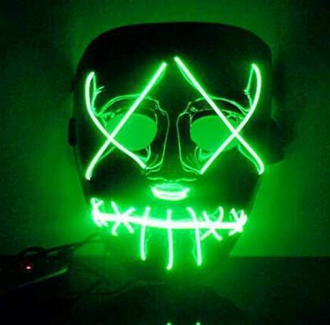 Masque LED lumineux intégral Spécial Halloween et fêtes