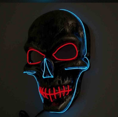 Masque LED lumineux intégral Spécial Halloween et fêtes
