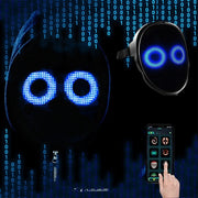 Masque LED Halloween à changement de visage Lumineux multicolore pour fêtes