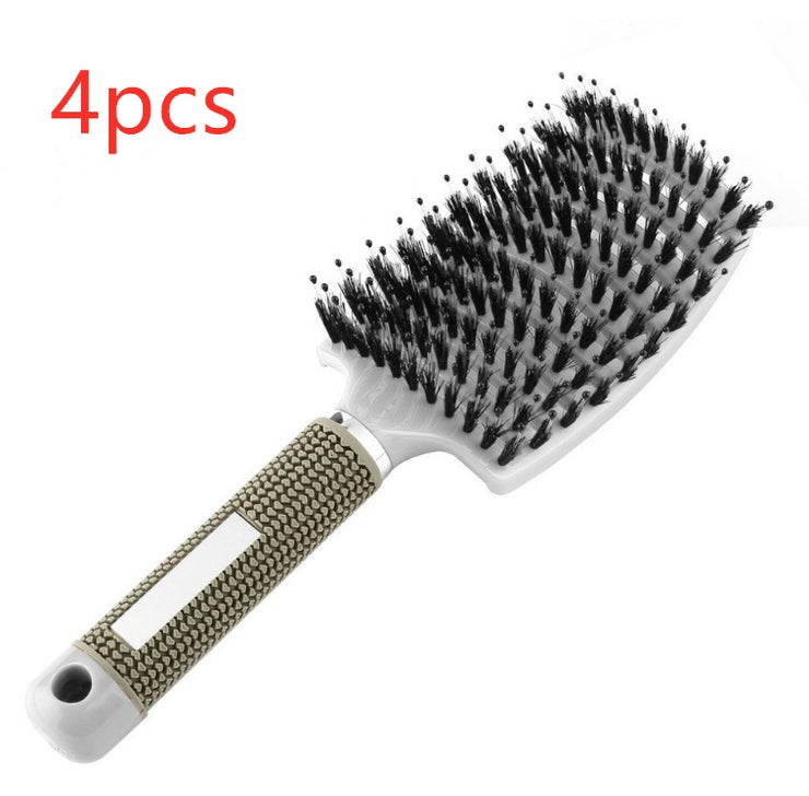 Brosse Démêlante Anti-Nœuds Massage Cuir Chevelu & Brillance