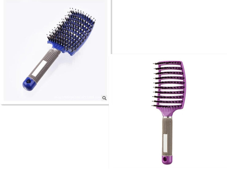 Brosse Démêlante Anti-Nœuds Massage Cuir Chevelu & Brillance
