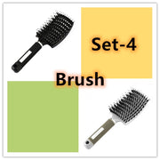 Brosse Démêlante Anti-Nœuds Massage Cuir Chevelu & Brillance