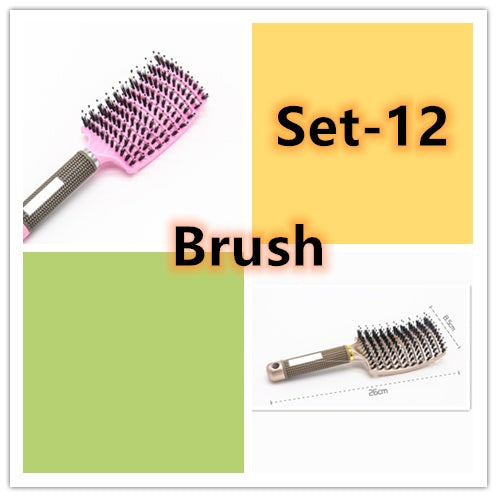 Brosse Démêlante Anti-Nœuds Massage Cuir Chevelu & Brillance