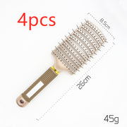 Brosse Démêlante Anti-Nœuds Massage Cuir Chevelu & Brillance