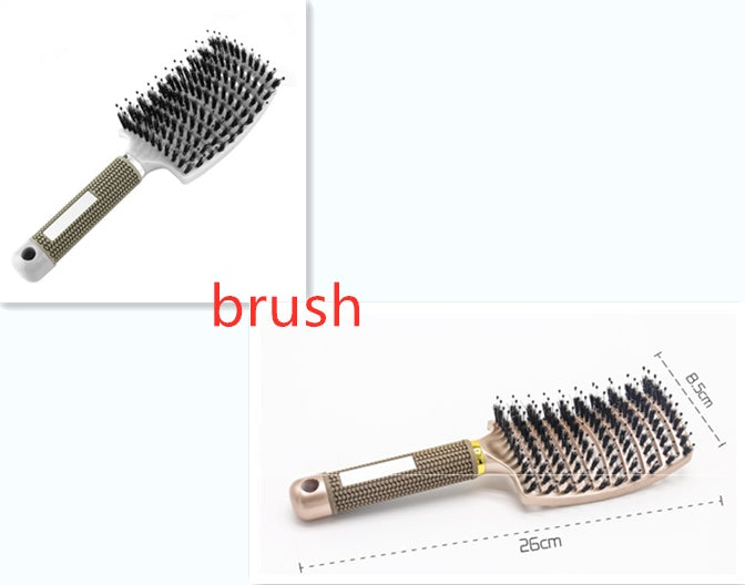 Brosse Démêlante Anti-Nœuds Massage Cuir Chevelu & Brillance