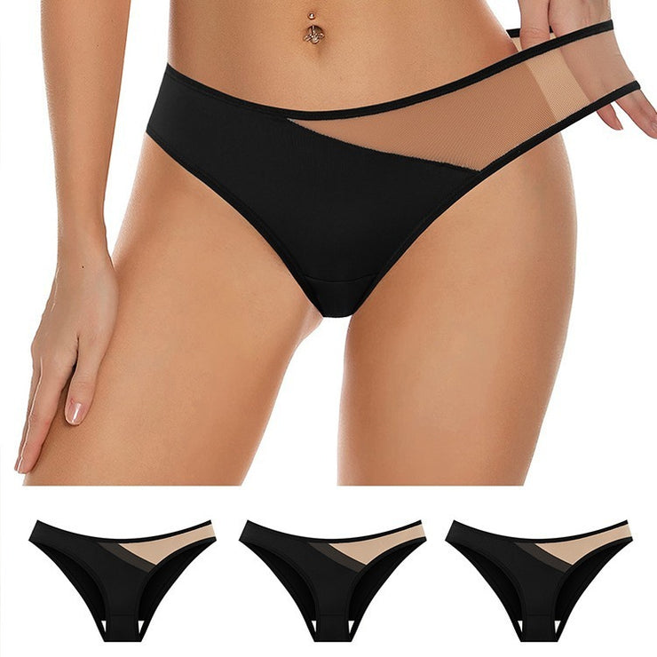 Culotte sexy en tulle transparent Sans couture et effet push-up fessier