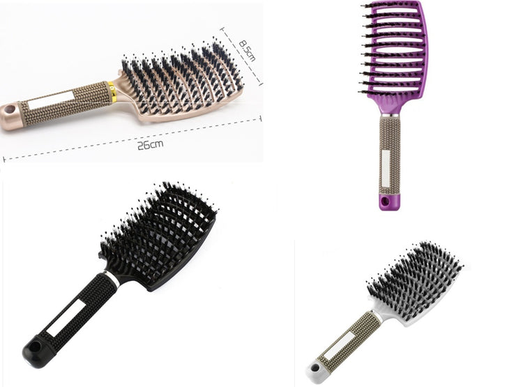 Brosse Démêlante Anti-Nœuds Massage Cuir Chevelu & Brillance