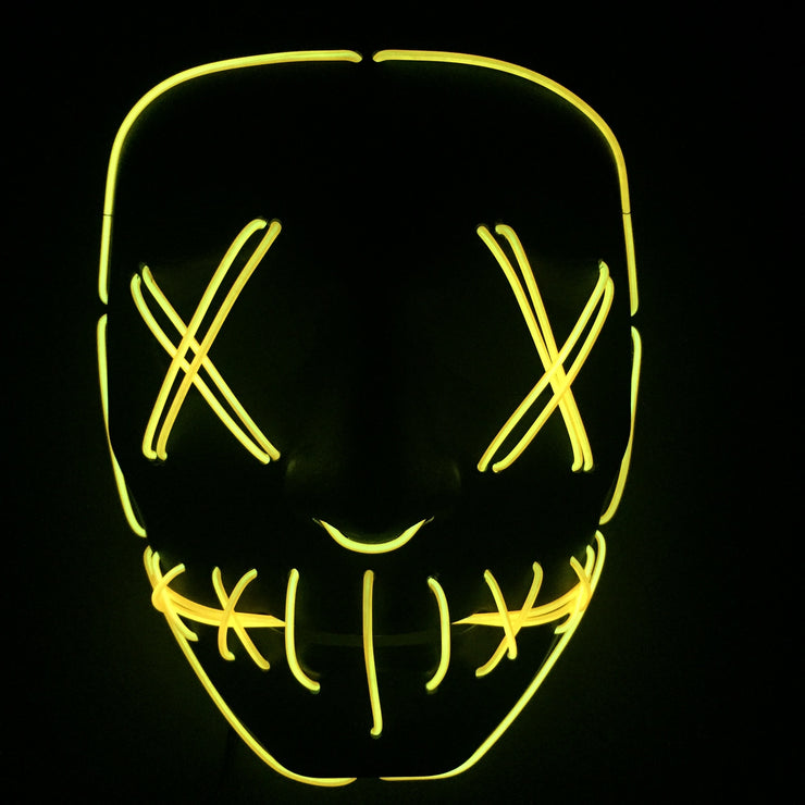 Masque LED lumineux intégral Spécial Halloween et fêtes