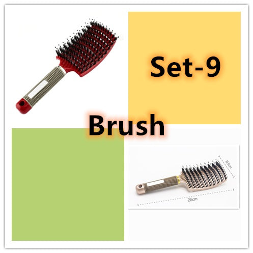Brosse Démêlante Anti-Nœuds Massage Cuir Chevelu & Brillance
