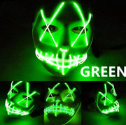 Masque LED lumineux intégral Spécial Halloween et fêtes