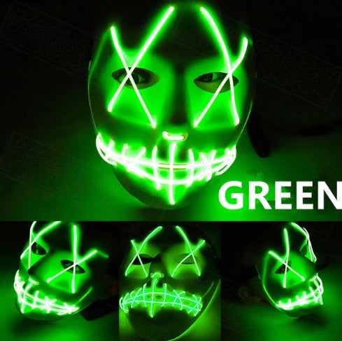 Masque LED lumineux intégral Spécial Halloween et fêtes