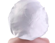 Bonnet de nuit en satin de soie imprimé, spécial beauté