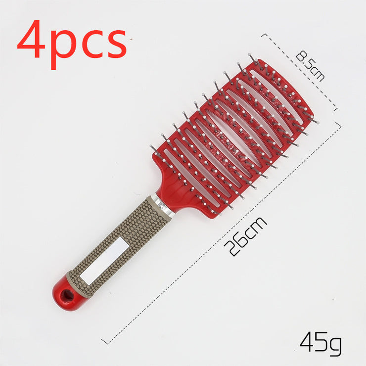 Brosse Démêlante Anti-Nœuds Massage Cuir Chevelu & Brillance