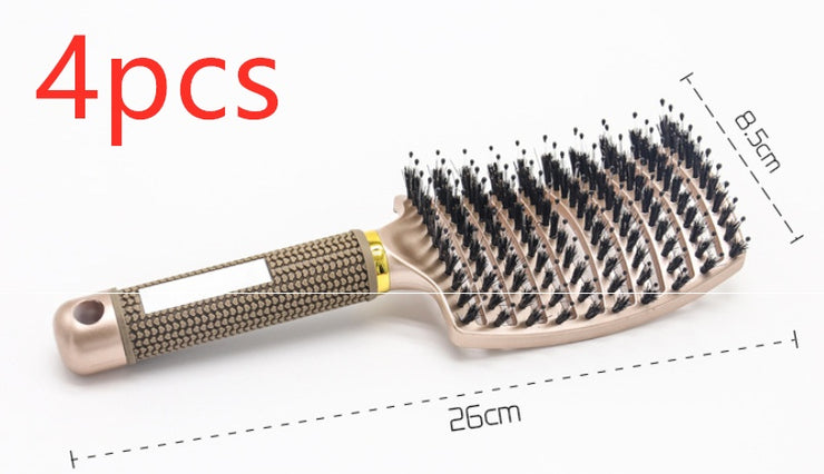 Brosse Démêlante Anti-Nœuds Massage Cuir Chevelu & Brillance