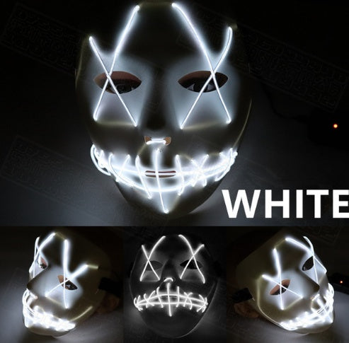 Masque LED lumineux intégral Spécial Halloween et fêtes