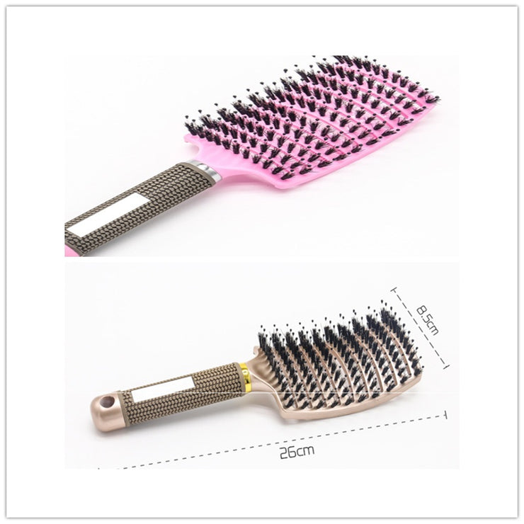 Brosse Démêlante Anti-Nœuds Massage Cuir Chevelu & Brillance