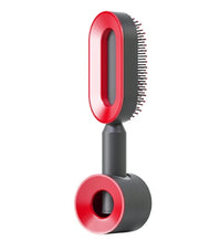 Brosse Auto-Nettoyante Femme Massage Cuir Chevelu & Anti-Statique