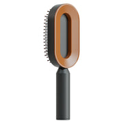 Brosse Auto-Nettoyante Femme Massage Cuir Chevelu & Anti-Statique