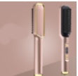 Brosse lissante professionnelle Peigne chauffant électrique en céramique, anti-brûlure