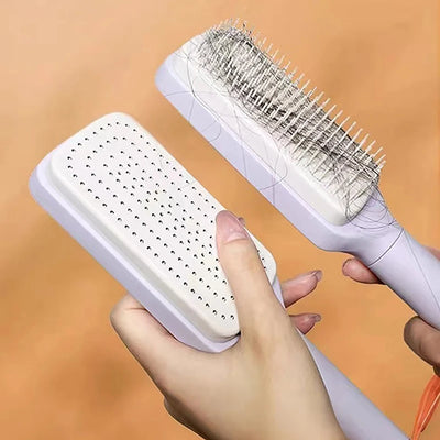 Brosse Pureté™Brosse à Cheveux Auto-Nettoyante
