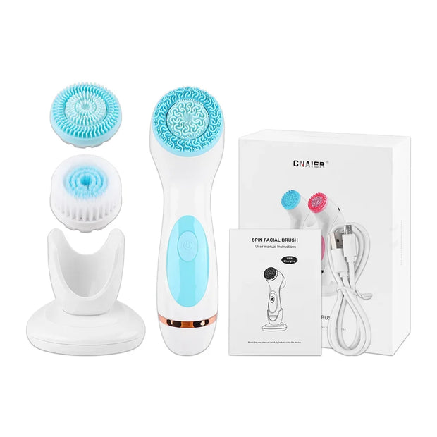 Brosse de Nettoyage facial Électrique 3 en 1