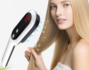 Brosse de Massage Cuir Chevelu Électrique Thérapie Magnétique & Lumière Rouge/Bleue