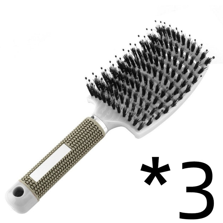 Brosse démêlante femme Poils nylon et massage du cuir chevelu