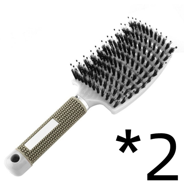 Brosse démêlante femme Poils nylon et massage du cuir chevelu