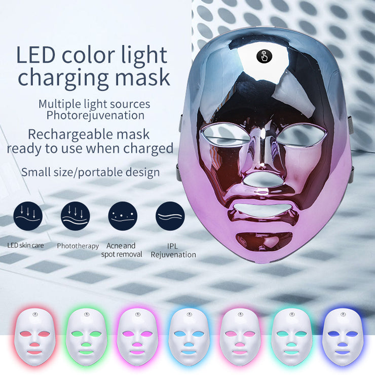 Masque facial LED rechargeable Anti-acné et anti-taches