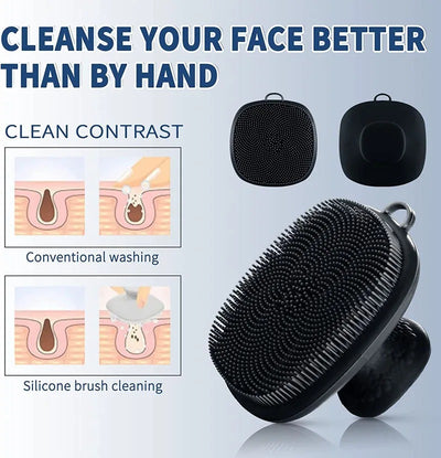 Brosse nettoyante visage en silicone Manuelle et douce