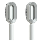 Brosse Auto-Nettoyante Femme Massage Cuir Chevelu & Anti-Statique