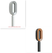 Brosse Auto-Nettoyante Femme Massage Cuir Chevelu & Anti-Statique