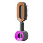 Brosse Auto-Nettoyante Femme Massage Cuir Chevelu & Anti-Statique