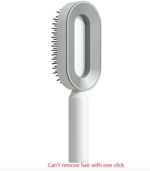 Brosse Auto-Nettoyante Femme Massage Cuir Chevelu & Anti-Statique