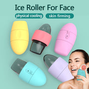 Rouleau facial en silicone à effet glace Raffermissant, anti-cernes et resserre les pores